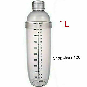 Mua Bình lắc pha chế shaker cocktail trà sữa nhựa 1L