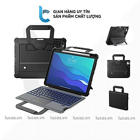 Bao Da Kèm Bàn Phím cho iPad Air 10.9 2020 / Air 4 / Air 5 / iPad Pro11 2020/2021 Nillkin Bumper Combo Case Keyboard (Có khe cắm bút Apple Pencil) - Hàng Chính Hãng - iPad Pro 11 2020/2021