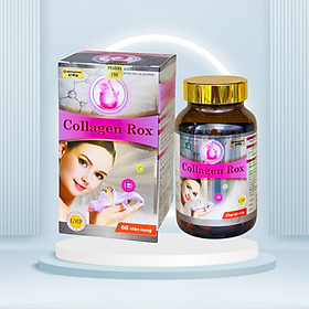 Viên uống trắng da Collagen rox -Hộp 60 viên hỗ trợ làm đẹp da, giảm nám mờ thâm