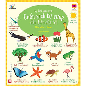 Sách học tiếng Anh cho bé - Cuốn sách từ vựng đầu tiên của tôi My first word book cho bé 3 - 9 tuổi Song ngữ Anh - Việt