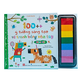 Sách 100++ ý tưởng sáng tạo vẽ tranh bằng vân tay - Động vật