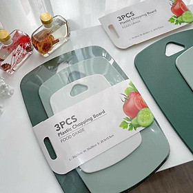 Mua Set 3 thớt nhựa kháng khuẩn chống trầy- Bộ 3 thớt tiện dụng để gọt trái cây  trộn bột  thái đồ sống  đồ chín riêng biệt