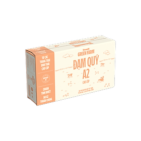 Sữa Tươi Tiệt Trùng Green Farm A2 Không Đường Vinamilk Hộp 110ml