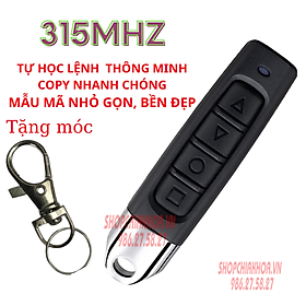 Mua Điều khiển cửa cuốn ngón tay tần số 315mhz tự học lệnh thông minh nhỏ gọn  bền đẹp tặng kèm móc treo  có hướng dẫn sử dụng kèm theo