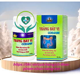 ￼TRÀNG BÁT VỊ CODANBE Kingphar - Hộp 40 Viên - Hỗ trợ Viên đại tràng cấp và mãn tính, đại tràng co thắt