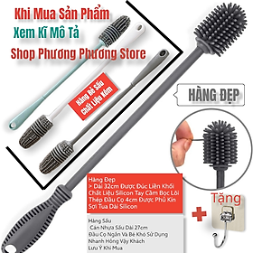 Mua CÂY CỌ TUA VỆ SINH CHẤT LIỆU SILICOM PHỦ KÍN LIỀN KHỐI CÁN LÕI THÉP SIÊU BỀN XỬ DỤNG VỆ SINH ĐA NĂNG ( TẶNG MÓC DÁN INÕ TO )