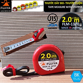 Mua  Hàng SX tại Nhật  Thước dây- Thước cuộn 13mm 2M Fujiya FLM-1320 GENUINE- Made in Japan