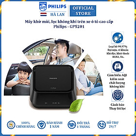 Máy Khử Mùi Lọc Không Khí Ô Tô Cao Cấp Thương Hiệu Philips GP5201 3W 12V