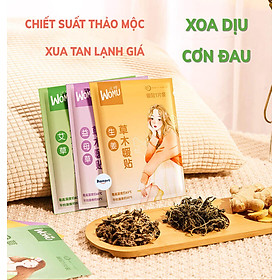 Miếng Dán Đau Bụng Kinh Hamart Miếng Dán Giữ Nhiệt Cơ Thể 3 Mùi Hương Thảo Dược Thiên Nhiên