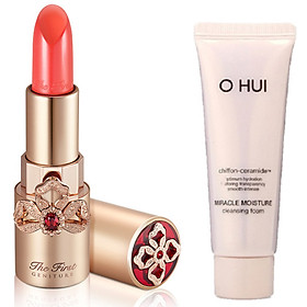 Combo Son môi OHUI The First Geniture Lipstick và Sữa rửa mặt OH Miracle Foam 40ml