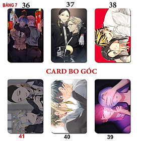 Card anime Tokyo Revengers 6 ảnh khác nhau Thẻ card kịch Trường takemiki