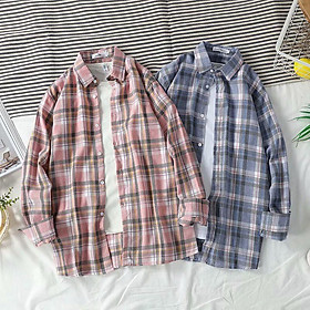 2019 new color Plaid shirt fashion trend Long-sleeved shirt Men Loose Comfortable