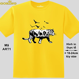 Natural Tiger, Mã ART1. Hãy tỏa sáng như kim cương, qua chiếc áo thun Goking siêu hot cho nam nữ trẻ em, cặp đôi, gia đình, đội nhóm