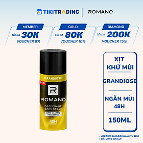 Xịt khử mùi nam Romano grandiose 150ml
