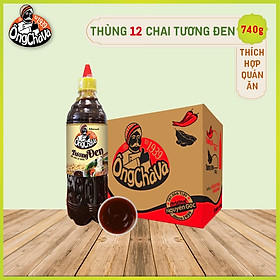 Thùng 12 Chai Tương Đen Ông Chà Và 740g