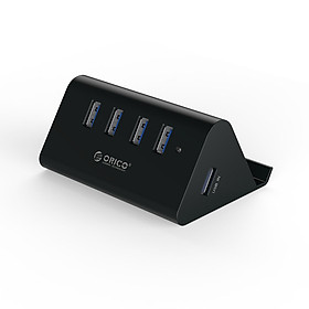 Hình ảnh Hub chia 4 cổng USB 3.0 kèm đế đỡ điện thoại Orico SHC-U3 - Hàng nhập khẩu