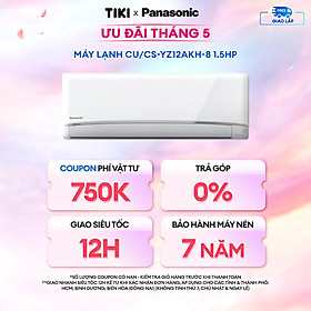 Điều hòa Panasonic Inverter CUCS-YZ12AKH-8 - 1.5HP - Hai chiều - Lọc không khí bụi mịn tới 99