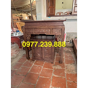 Mua bàn thờ gỗ sồi nga bàn + tủ 89cm