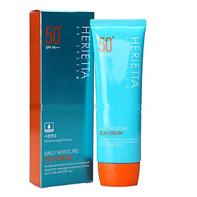 Kem chống nắng thảo dược Herietta Daily Moisture nâng tông, không bết dính SPF50+/PA+++ 70g 