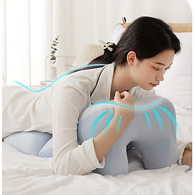 Mua Gối Tựa Bảo Vệ Cột Sống Elastic Pillow Công nghệ Nhật Bản (xanh) - Skylife