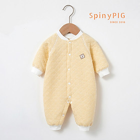 Bộ body cho bé sơ sinh 0-2 tuổi trần bông cotton dày ấm nhiều màu cho bé trai bé gái mùa đông