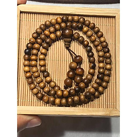 Vòng tay/vòng cổ 2 trong 1 với 108 hạt gỗ Bách Xanh (BH629) Mùi thơm dễ chịu, An Yên, May Mắn - Bracelet of HAHANCO
