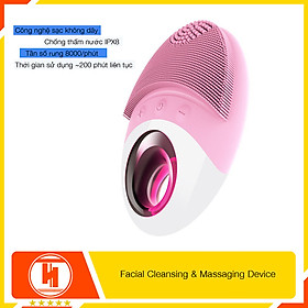 Máy rửa mặt mini massage tích hợp sóng âm HT SYS - JOYJULY - Facial Cleansing & Massaging Device