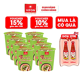 Thùng 24 ly Mì chay lẩu thái Sala 60gr/ly