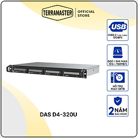 Thiết bị DAS TerraMaster D4-320U 4-bay hàng chính hãng