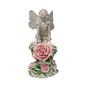 Garden Figurines Angel Yard Collectible Ornament Patio Indoor Decoration