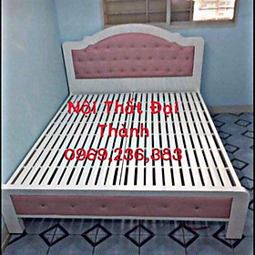 Mua Giường sắt kiểu gỗ 160×200 – GS06