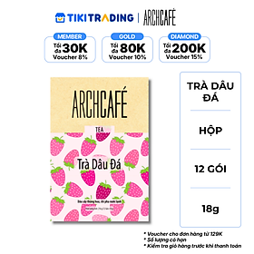 Trà Trái Cây Hòa Tan Vị Dâu Đá Archcafé (Hộp 12 gói x 18g)