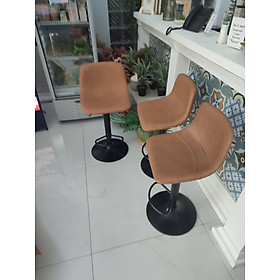 Mua Ghế quầy bar có lưng CB2272A Nội thất Capta Ghế bar quầy đảo bếp nệm pvc có lưng tựa chân đen tăng giảm HCM