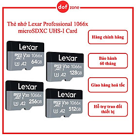 Mua Thẻ nhớ Lexar Professional 1066x microSDXC UHS-I ( 64GB/128GB/256GB /512GB/1TB) - Hàng chính hãng