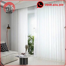 Mua Rèm voan trắng xước nhiều kích thước trang trí decor phòng