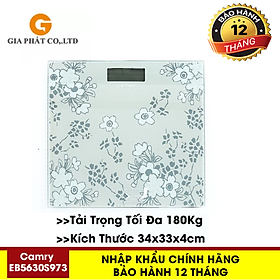 Cân sức khỏe, Cân điện tử Camry EB5630,Cân sức khỏe,Cân - Cân điện tử cao cấp Camry TẶNG KÈM PIN