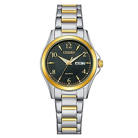 Đồng Hồ Nữ Citizen Pin-Quartz Dây Thép Không Gỉ EQ0614-52E - Mặt Đen (27.5mm)
