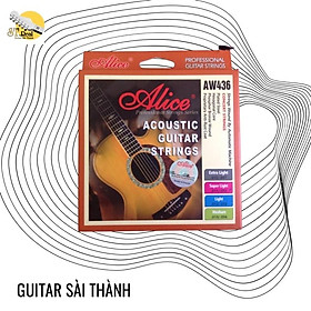 Mua Dây Đàn Guitar Acoustic Alice AW-436 dây kim loại chính hãng