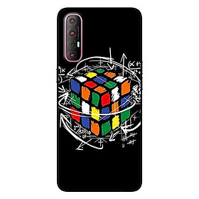 Ốp lưng dành cho Oppo Reno 3 Pro mẫu Rubik Toán Học
