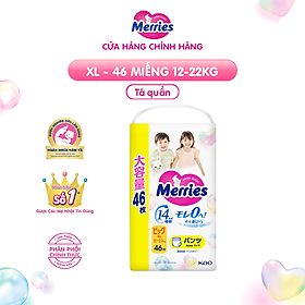 Tã/bỉm quần Merries Jumbo Đủ Size L54/XL46/XXL30