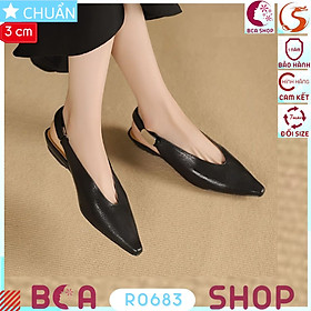Giày Slingback cao 3 phân RO683 ROSATA tại BCASHOP Sự Kết Hợp Hoàn Hảo Giữa Thoải Mái Và Thời Trang