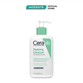 Sữa Rửa Mặt CeraVe Foaming Cleanser Giúp Làm Sạch Sâu Dành Cho Da Dầu 236ml