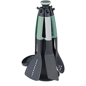 Bộ dụng cụ nấu ăn 6 món kèm giá treo Joseph Joseph 10540 Elevate (Editions Sage) hàng chính hãng