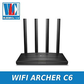 Bộ phát Wifi Tplink Gigabit MU-MIMO AC1200 Archer C6 - Hàng Chính Hãng