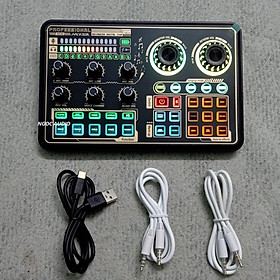 Mua Bộ mic livestream Aqta AQ100 và Sound Card K600 có bluetooth Auto-tune Đi Kèm Dây MA2 Chân Kẹp Màng Lọc bảo hành 6 tháng