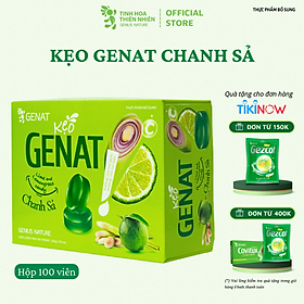 Kẹo ngậm Genat Chanh Sả (Hộp 100 viên) - Giao 2H HCM