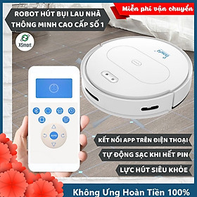 ROBOT Hút Bụi Lau Nhà Tự Động Siêu Thông Minh XSmart Bowai OB11 Premium Có App Điều Khiển, Auto Sạc Pin Làm Sạch Sàn Lông Tóc Hàng Chính Hãng