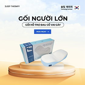 Gối ngủ ngon giảm đau vai gáy cổ người lớn - Sleep Therapy - Memory Foam