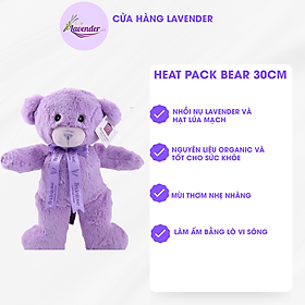 Gấu bông Úc nhồi nụ hoa oải hương Lavender và hạt lúa mạch Heat Pack Bear Bridestowe hương thơm dịu nhẹ, làm ấm bằng lò vi sóng