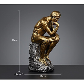 Mua  The Thinker  Mô hình tượng Người Đàn Ông Suy Tư  tác phẩm điêu khắc độc đáo trang trí decor kệ tủ  bàn làm việc